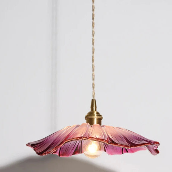 Modern Pendant Lights Flower Glass Hanging Lamps