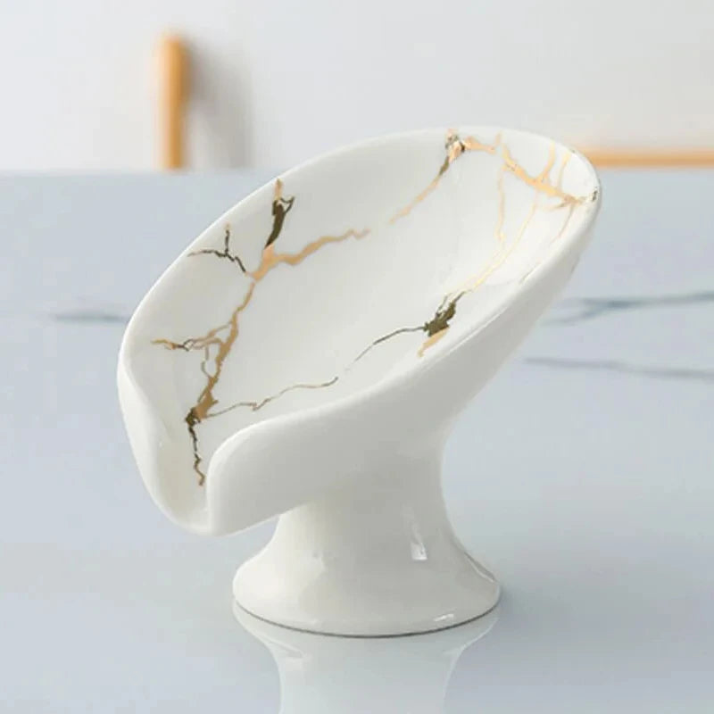 Ceramic Leaf Shower Soap Holder