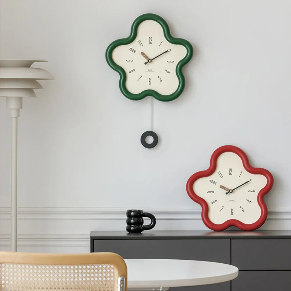 Cream Style Living Room Wall Clock