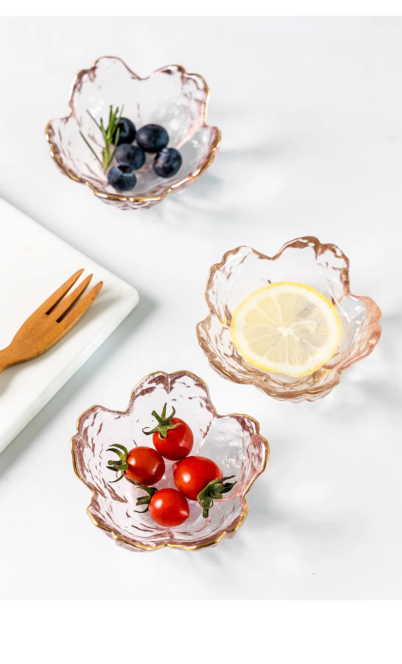 3pcs Cherry Blossom Sauce Dishes
