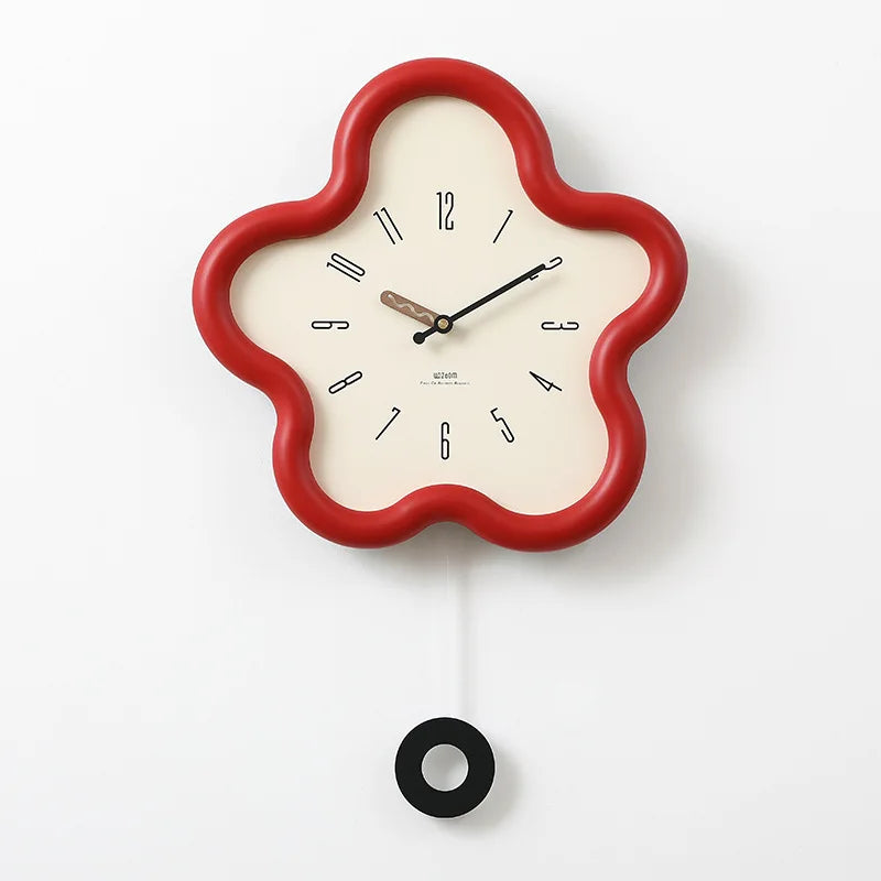 Cream Style Living Room Wall Clock