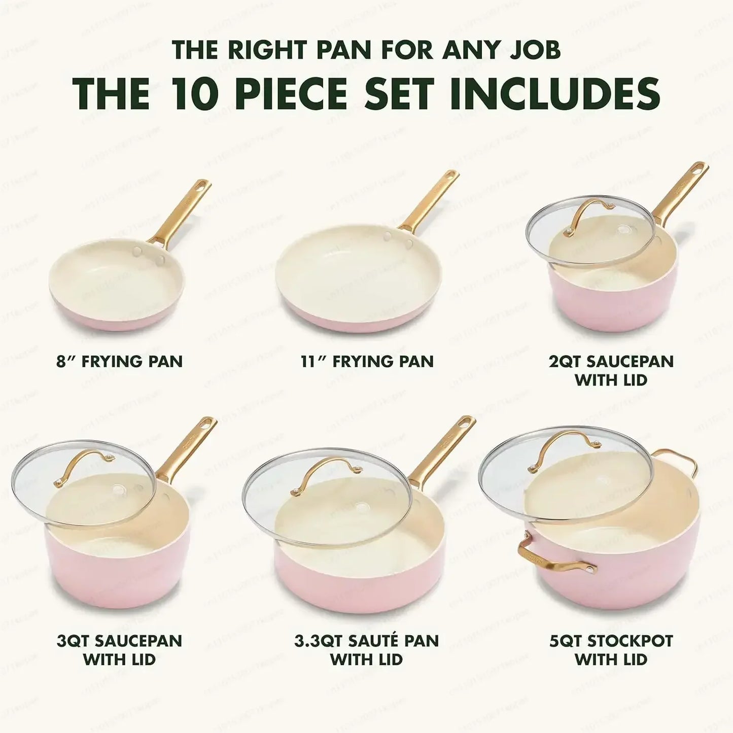 Padova Collection 10 Piece Pots and Pans Set
