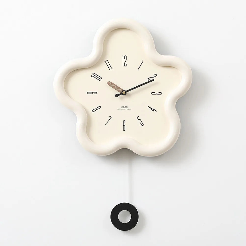 Cream Style Living Room Wall Clock