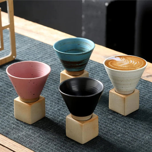 100ml Coarse Pottery Coffee Mugs