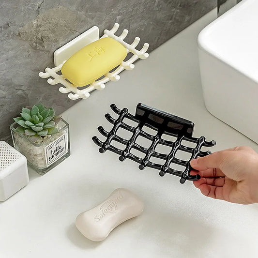 Nordic Handmade Woven Shape Ceramic Soap Dishes Storage
