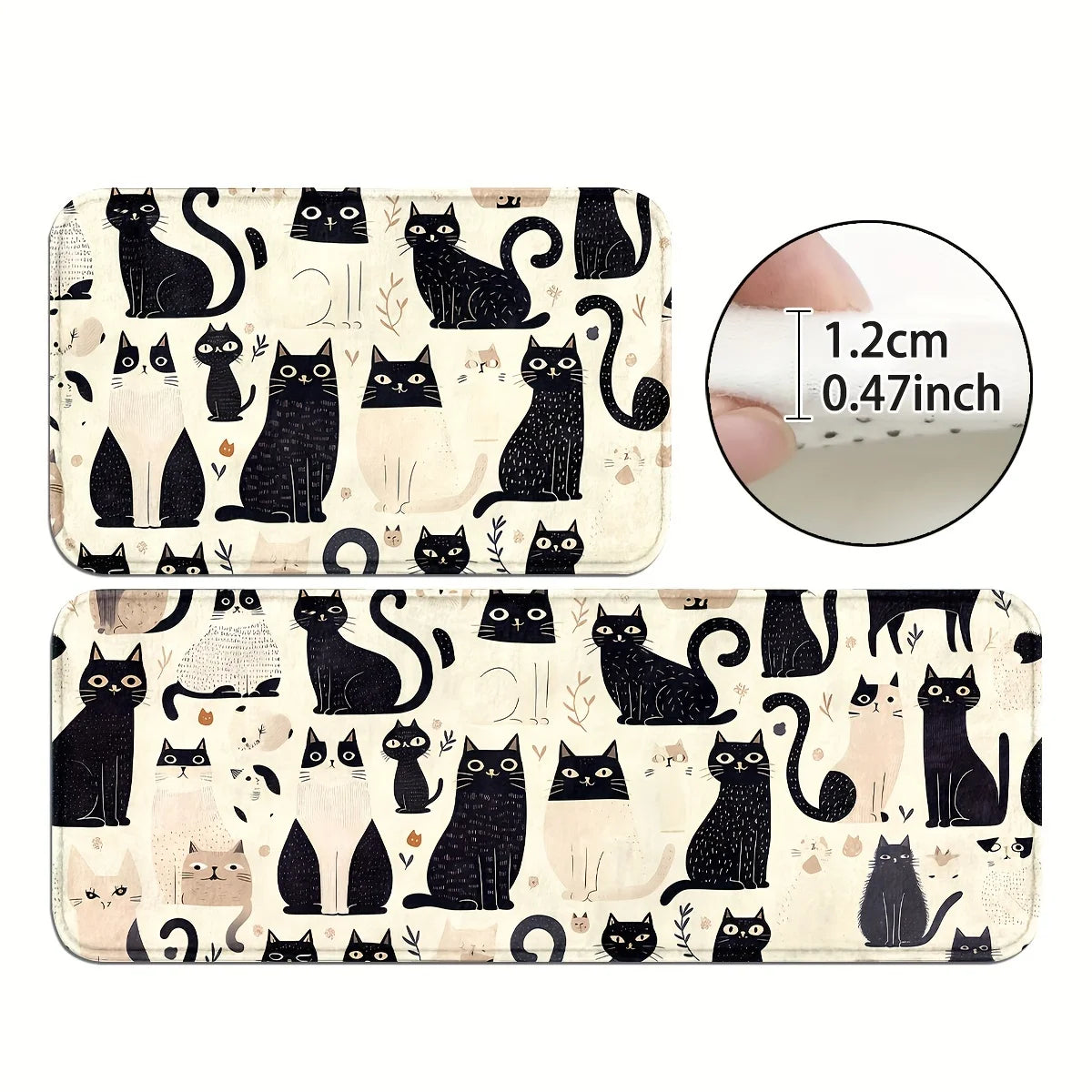 VIKAMA Cat Kitchen Runner