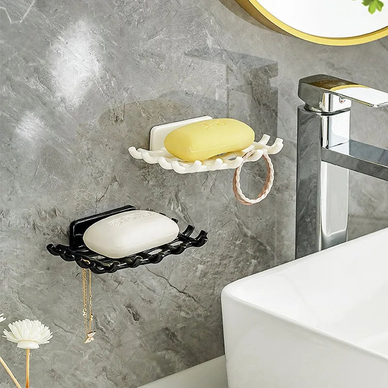Nordic Handmade Woven Shape Ceramic Soap Dishes Storage