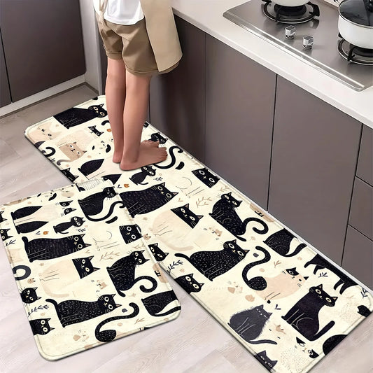 VIKAMA Cat Kitchen Runner